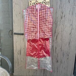 Red and Black tweed jacket set